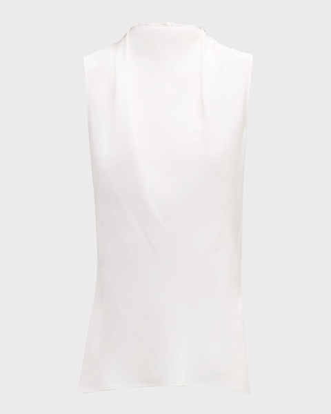 Blythe Sleeveless Silk Crepe Top