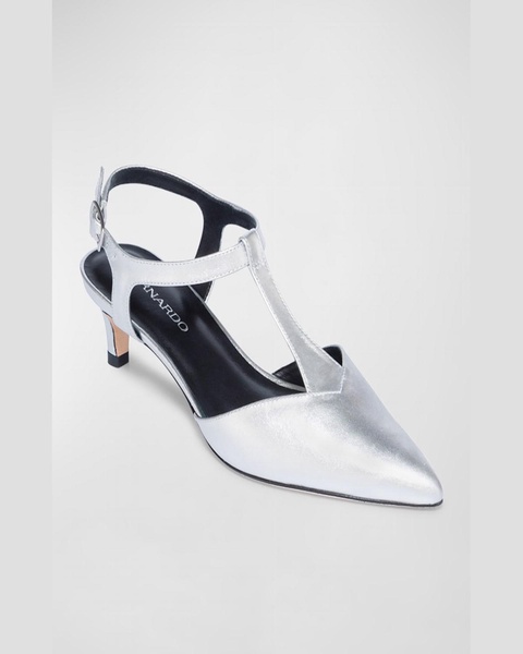 Malta Metallic T-Strap Pumps