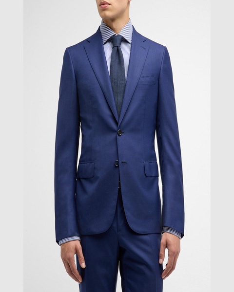 Men's Wool Sharkskin Suit