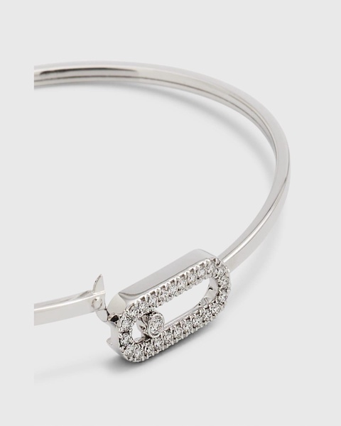 Move Uno 18K White Gold Flex Diamond Bracelet