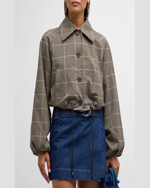 North Cropped Check Jacket