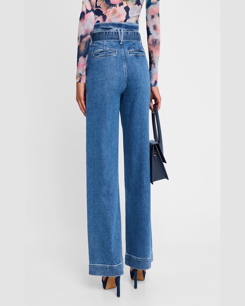 Descanso Belted Wide-Leg Jeans 