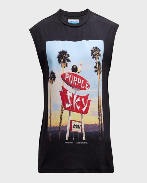 Men's x Blue Sky Inn Graphic-Print Muscle Tee