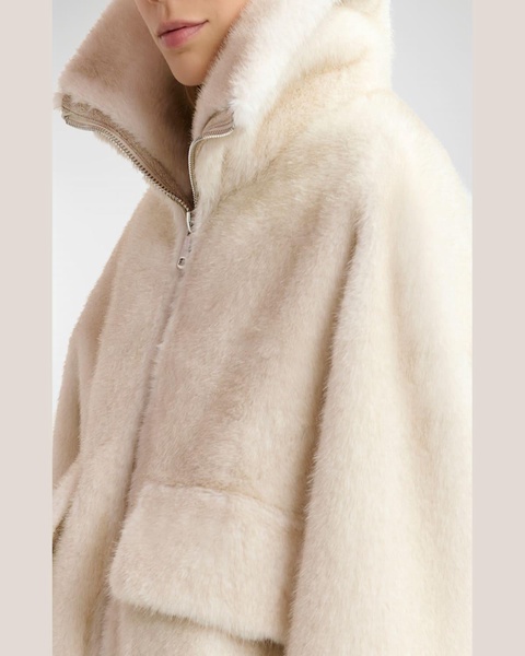 Essentiel Antwerp - Genz Faux Fur Jacket - Off White