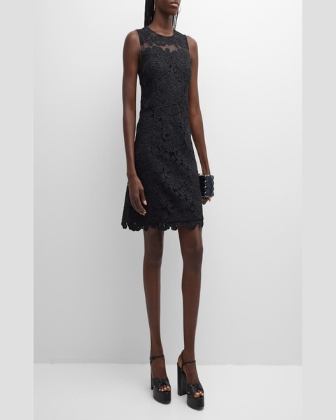 Finley Sleeveless Floral Lace Dress