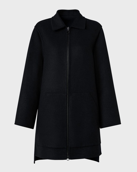 Fabiola Brushed Cashmere Collared Coat