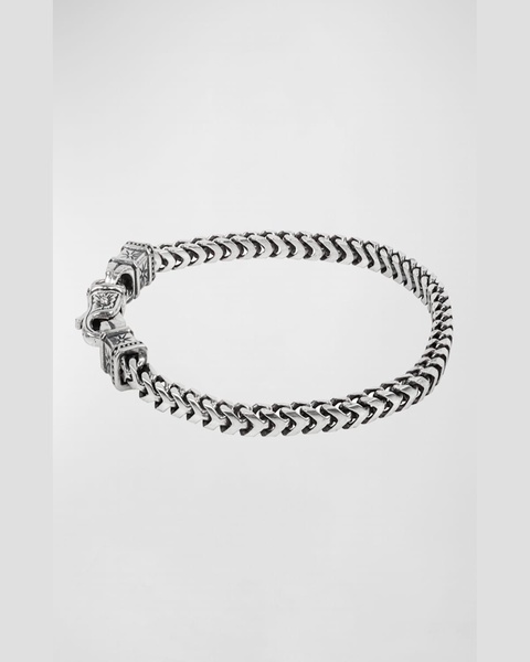 Men's Sterling Silver Chain Link Bracelet, Size M