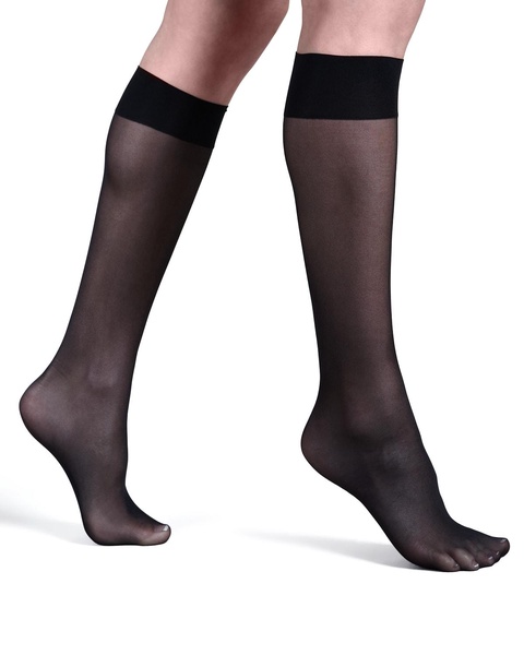 Satin Touch Sheer Knee-Highs