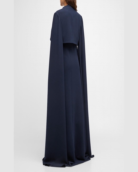 Floor-Length Cape Bolero Jacket