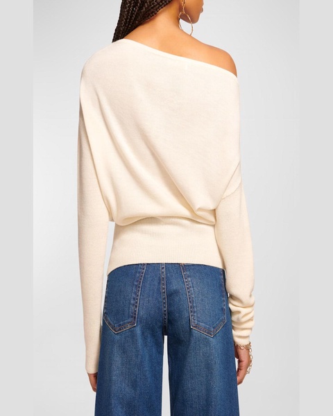 Chance One-Shoulder Wool Sweater