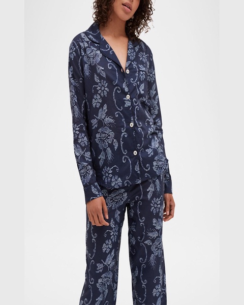 Floral-Print Organic Cotton Pajama Set