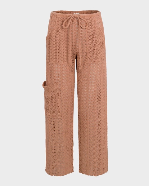 Finley Relaxed Drawstring Crochet Pants