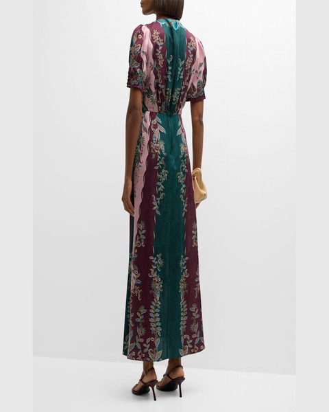 Lea Printed Long Dress