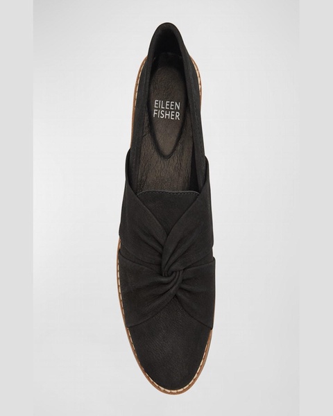 Eena Suede Twist Slip-On Loafers