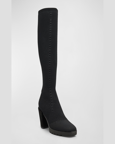 Syd Knee-High Stretch Knit Boots