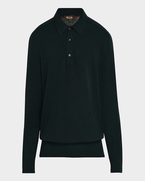 Men's Mastallone Wool Polo Sweater