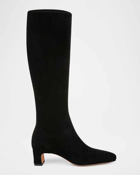 Saira Suede Kitten Knee Boots