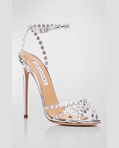 Tequila Crystal Ankle-Strap Cocktail Sandals