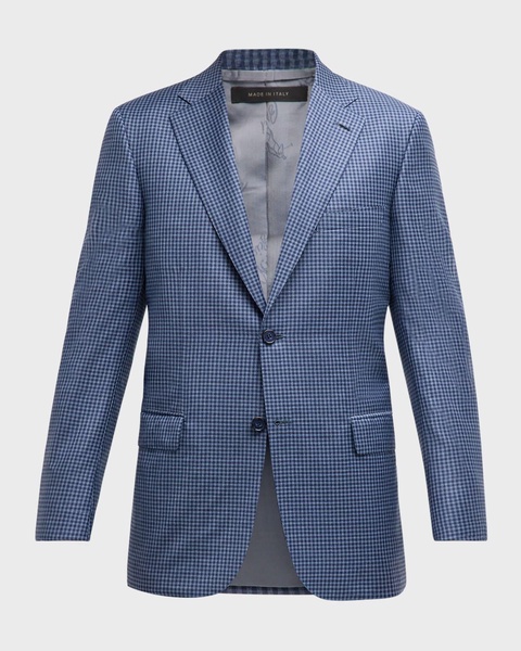 Men's Gingham Check Sport Coat