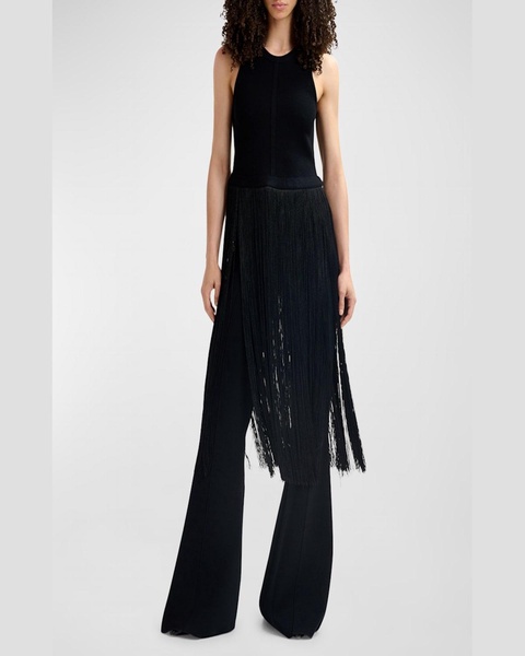 Gabbers Knitted Long Fringe Top