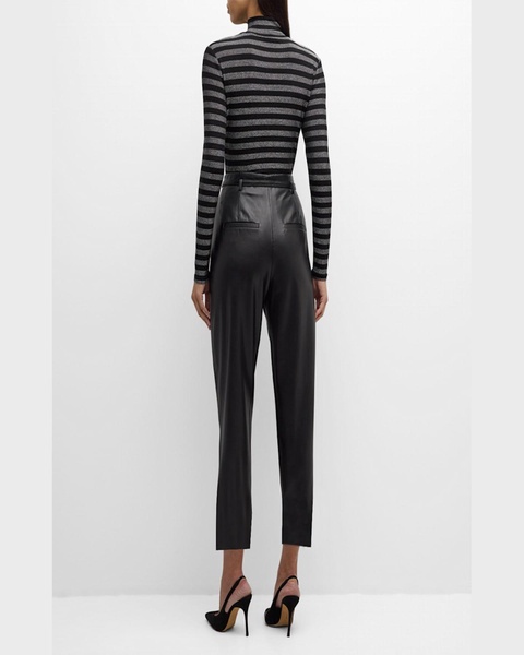 Analise Vegan Leather Cropped Pants