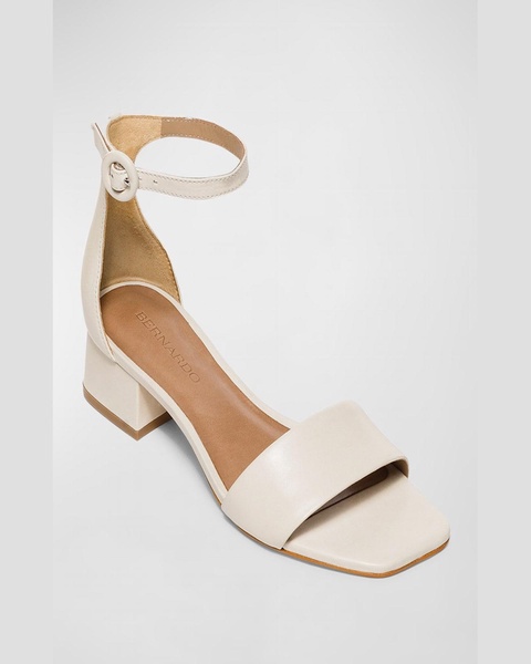 Jalena Leather Ankle-Strap Sandals