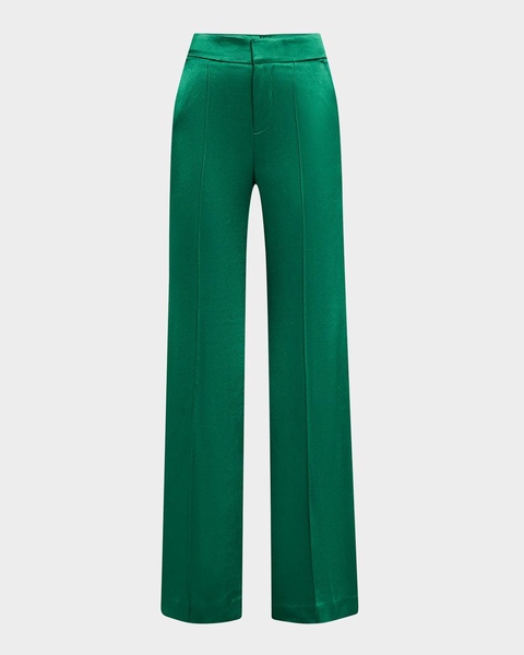 Dylan Wide-Leg Satin Pants