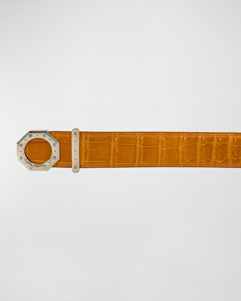 Men's Crocodile Leather Belt