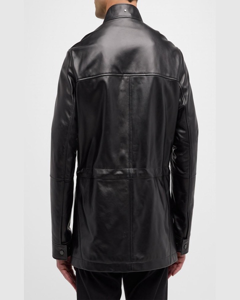 Men's Leather Field Jacket