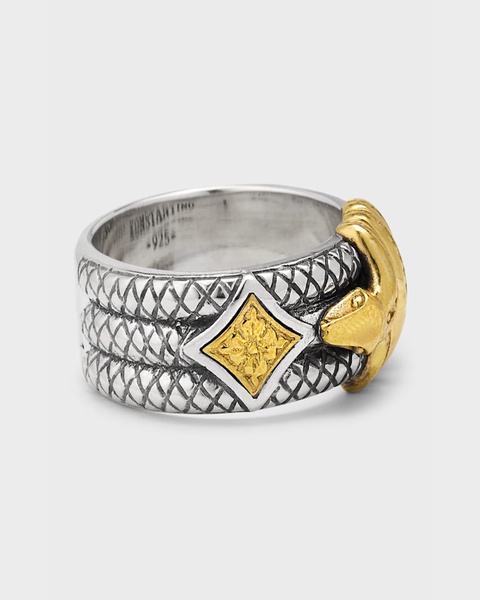 Men's Two-Tone Serpent Band Ring