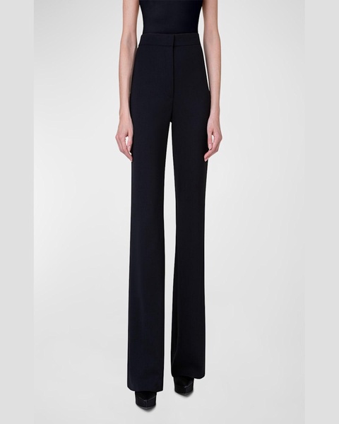 Courtney Wool Crepe Bootcut Pants