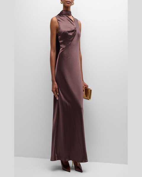 Jeffries Draped Maxi Slip Dress