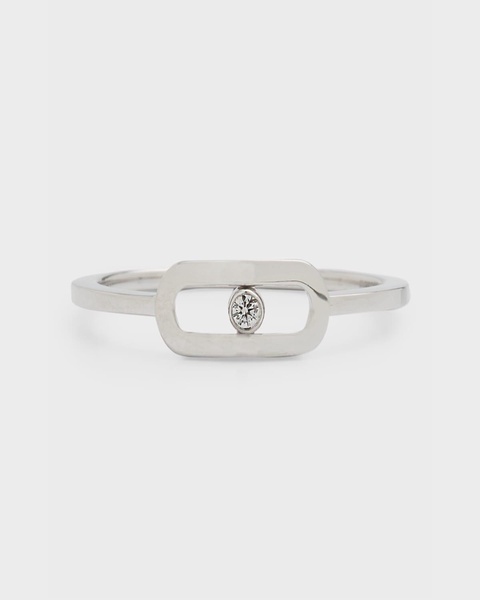 Move Uno 18K White Gold 1-Diamond Ring