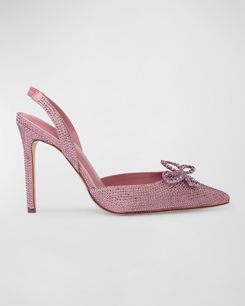 Rosalina Crystal Bow Slingback Pumps