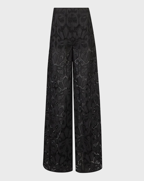 Clotilde Wide-Leg Floral Lace Pants