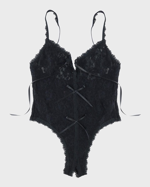 Signature Lace Tie-Front Teddy 