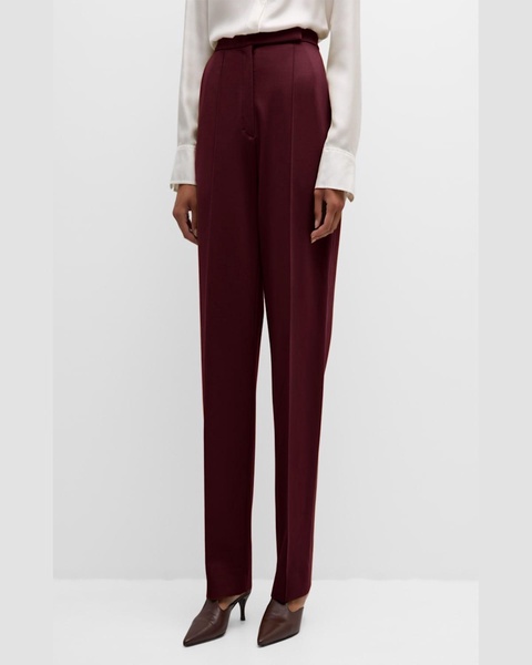 Emotional Essence Pintuck Straight-Leg Pants