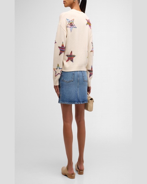 Burbank Denim Star Mini Skirt