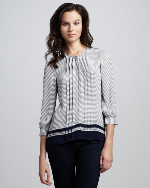 Cassavetes Ruched Button-Down Top