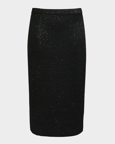 Plus Size Fantino Sequin Boucle Midi Skirt