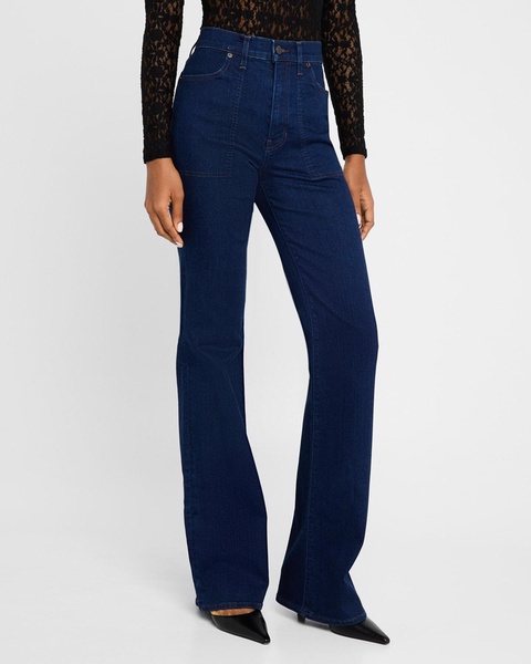 Crosbie Wide-Leg Jeans with Patch Pockets