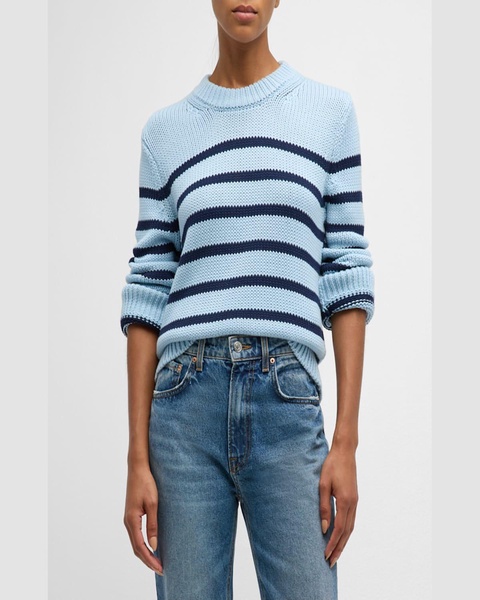 Alise Striped Cotton Sweater