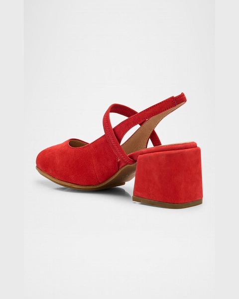 Zeny Suede Mary Jane Slingback Pumps