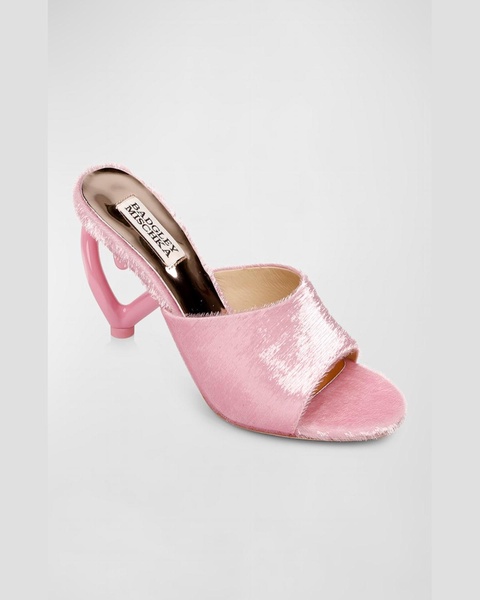 Lucid Heart-Heel Mule Sandals