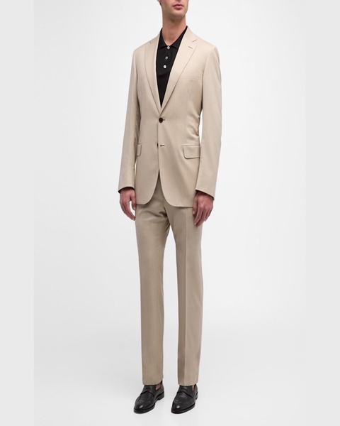 Men's Twill Wool Suit