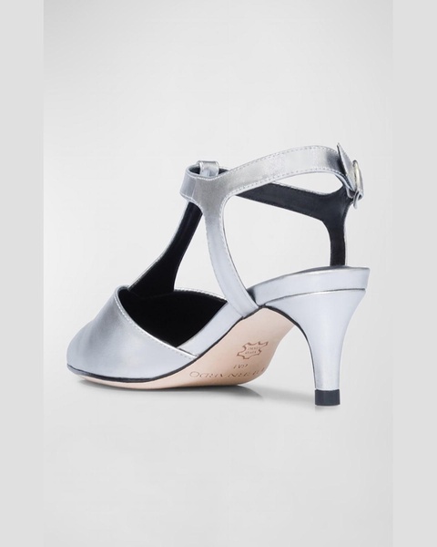 Malta Metallic T-Strap Pumps