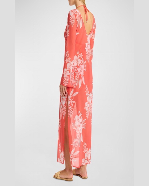 Aloha Mesh Long Dress