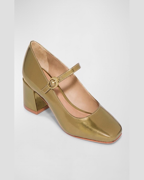 Ancona Patent Mary Jane Pumps