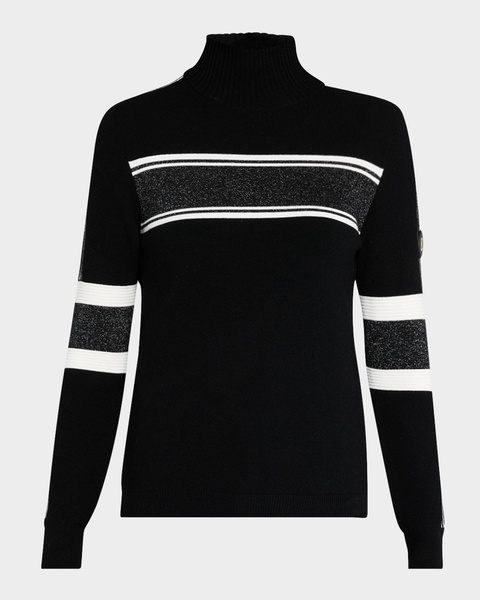 Lissa Stripe Wool Turtleneck Sweater