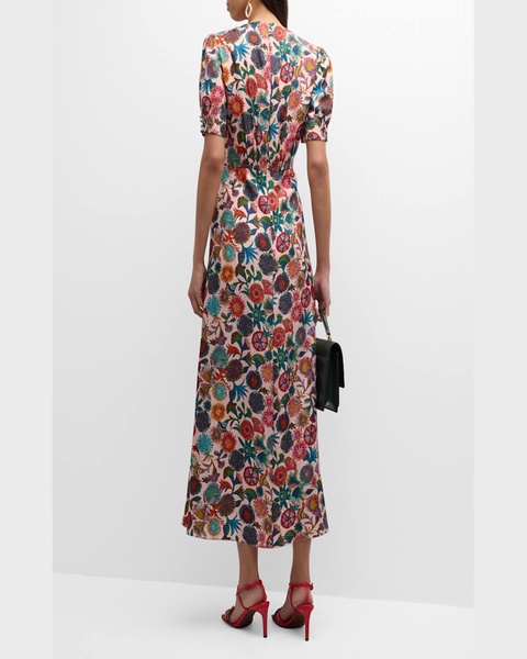 Lea Printed Long Dress